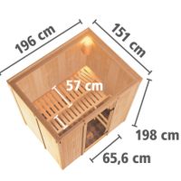 Foto van Karibu 47829 Bodin binnensauna