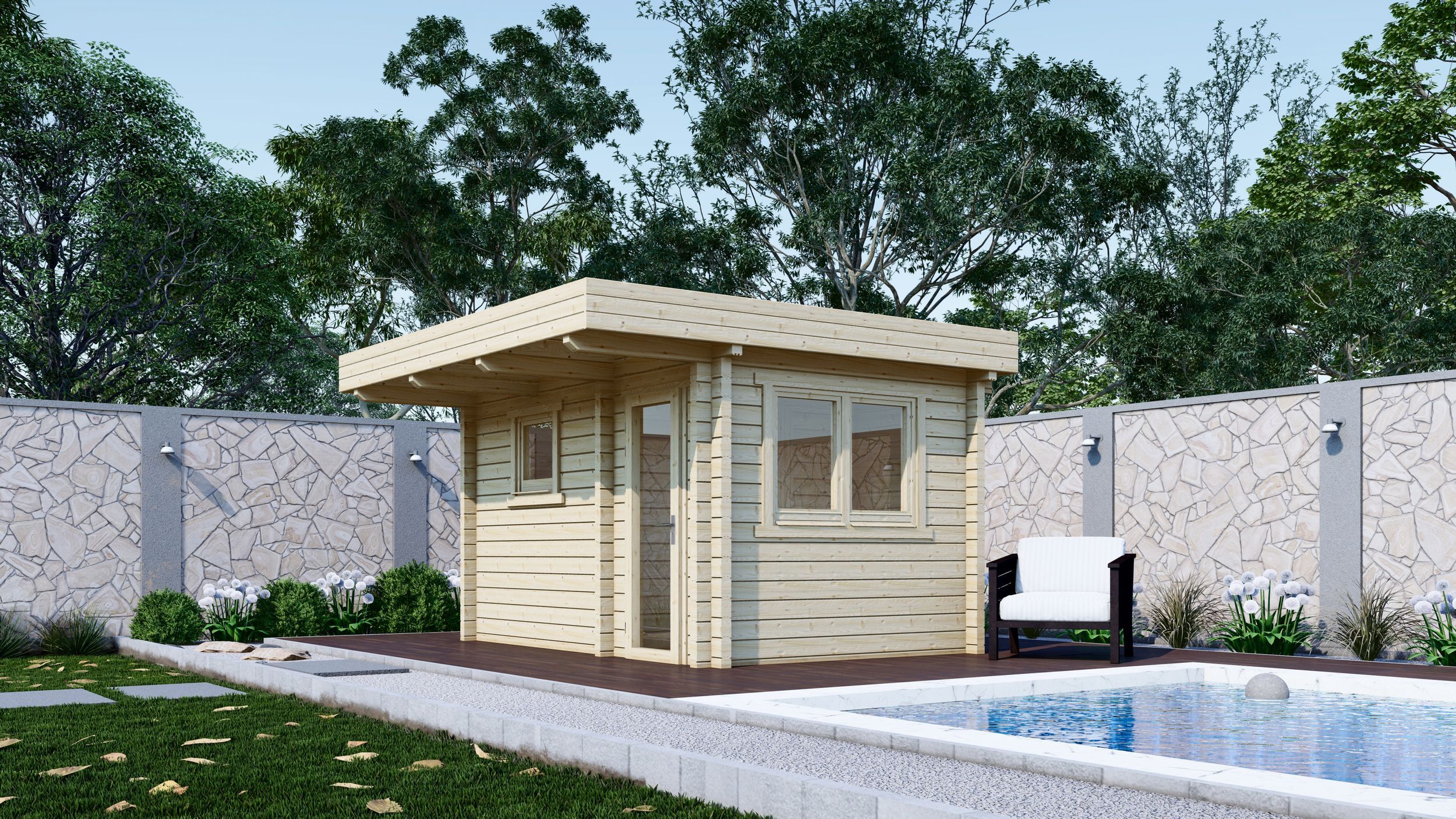 Foto van Interflex buitensauna 3432 M