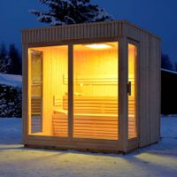 Foto der Azalp Aussensauna op maat