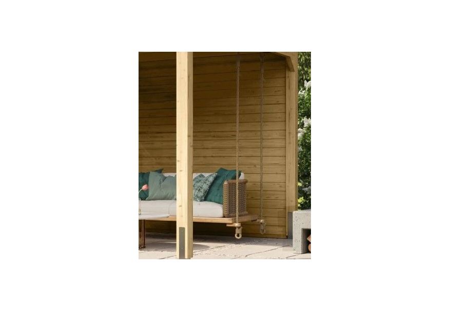 Foto van Karibu dichte wand voor Cubus overkapping - 19 mm