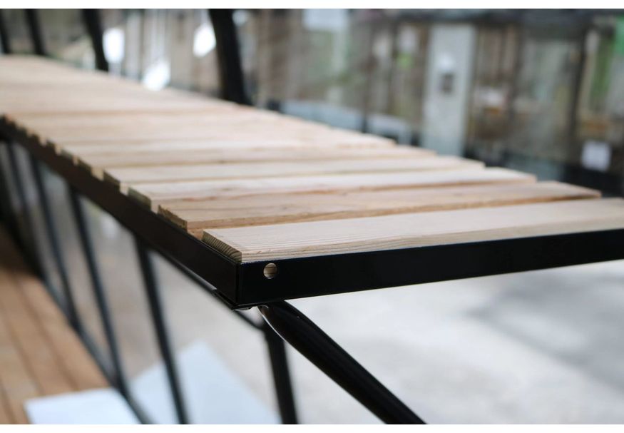 Foto van ACD Universele werktafel met houten inleg - ALU