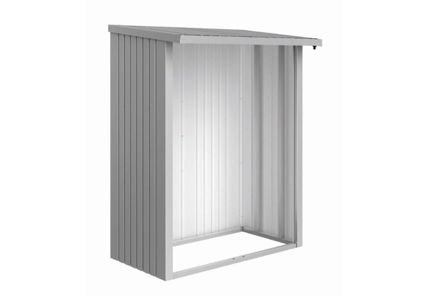 Biohort Woodstock 150 achterwand zilver metallic Foto van Biohort Woodstock 150 achterwand zilver metallic