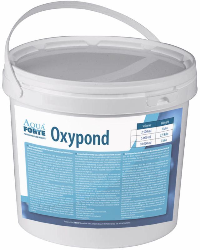 Foto der AquaForte Oxypond Gebinde Anti-Algen-Mittel