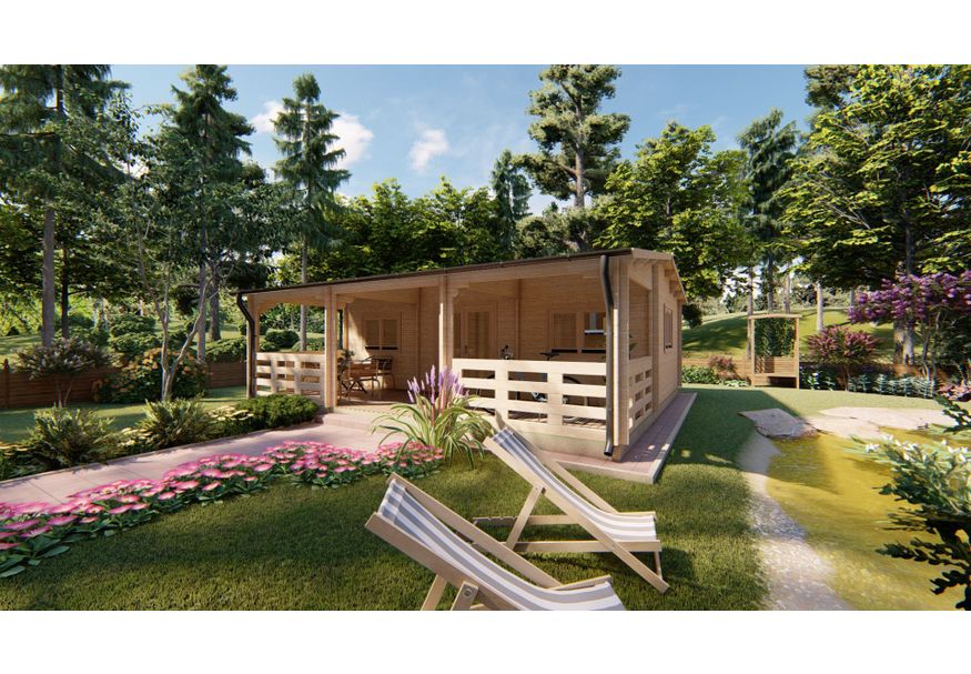 Grunland Chalet Alma 700x800 cm Foto van Grunland Chalet Alma 700x800 cm