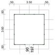 Foto van SmartShed tuinhuis Amando 350x350 cm, 45 mm