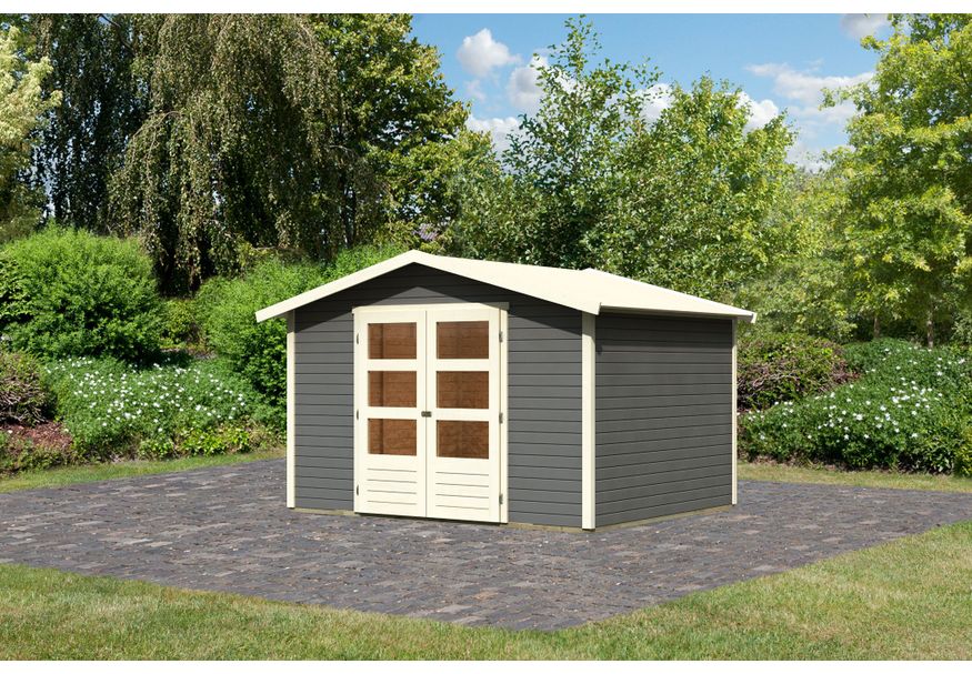 Karibu Amberg 5 Gartenhaus - Terragrau (23601) Foto von Karibu Amberg 5 Gartenhaus - Terragrau (23601)