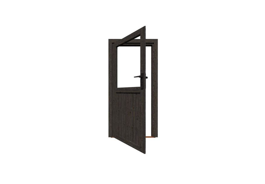 Einzeltür Holz tür mit Glas schwarz statt Douglas-Holztür Foto von Einzeltür Holz tür mit Glas schwarz statt Douglas-Holztür