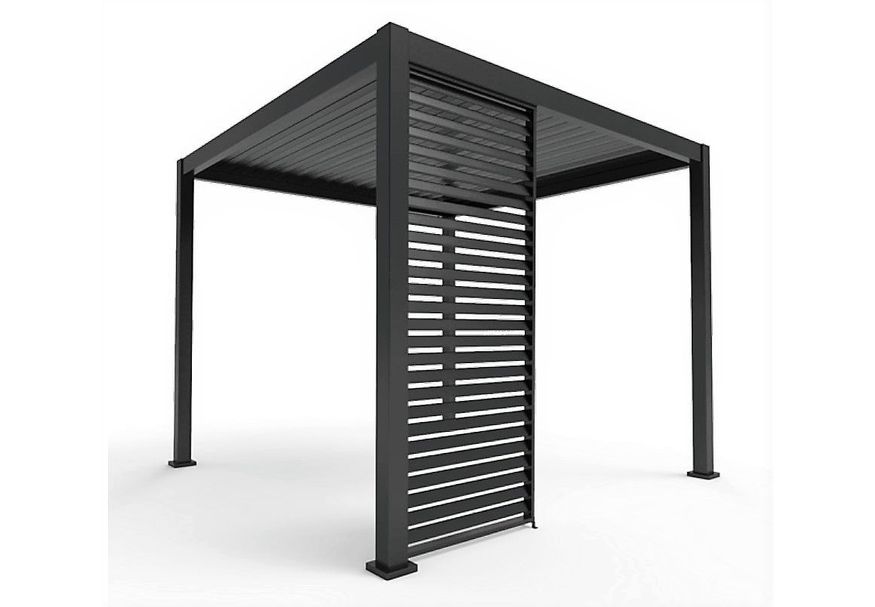 Mirador horizontale shutter paneel 123 cm - antraciet Foto van Mirador horizontale shutter paneel 123 cm - antraciet