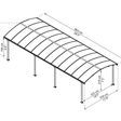 Foto van Palram - Canopia Arcadia 8500 Aluminium Carport 12x28
