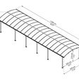 Foto van Palram - Canopia Arcadia 12700 Aluminium Carport 12x42