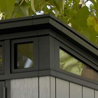 Foto van Keter Artisan 97 Kunststof Tuinhuis + Keter High-Store tuinkast