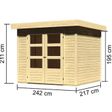 Foto von Karibu Askola 3 Gartenhaus (73060)