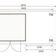 Foto van Karibu Askola 3 tuinhuis met overkapping 240 cm (73246)