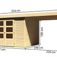Foto van Karibu Askola 5 tuinhuis met overkapping 240 cm (73248)