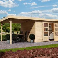 Foto van Karibu 73249 Askola 5 tuinhuis met luifel