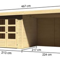 Foto van Karibu 77722 Askola 2 tuinhuis met veranda