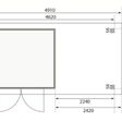 Foto van Karibu Askola 3 tuinhuis met overkapping 240 cm - zij en achterwand (77725)