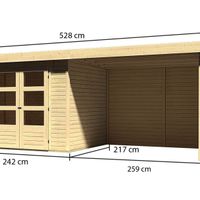 Foto der Karibu 77727 Askola 3 Gartenhaus Mit Markise