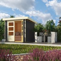 Foto der Karibu 73059 Askola 2 Gartenhaus - Gestrichen