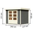 Foto von Karibu Askola 3 Gartenhaus - Terragrau (82902)