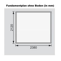 Foto der Karibu 82902 Askola 3 Gartenhaus terra-grau