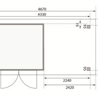 Foto van Karibu 82906 Askola 2 tuinhuis met veranda - geverfd