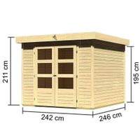 Foto der Karibu 77715 Askola 3.5 Gartenhaus