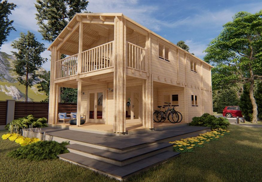 Grunland Chalet Athena 586 x 1126 cm Foto van Grunland Chalet Athena 586 x 1126 cm