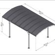 Foto van Palram - Canopia Atlas Aluminium Carport 10x16