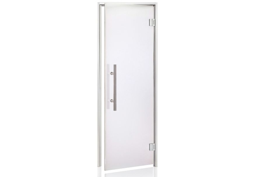 Hot Orange Stoombad deur Au Lux 70x210 cm, mat blank Foto van Hot Orange Stoombad deur Au Lux 70x210 cm, mat blank