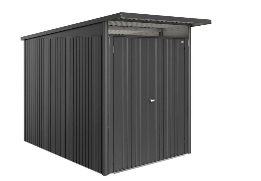 Biohort Berging AvantGarde ECO Gr. A3 donkergrijs-metallic Dubbele Deur smal Foto van Biohort Berging AvantGarde ECO Gr. A3 donkergrijs-metallic Dubbele Deur smal