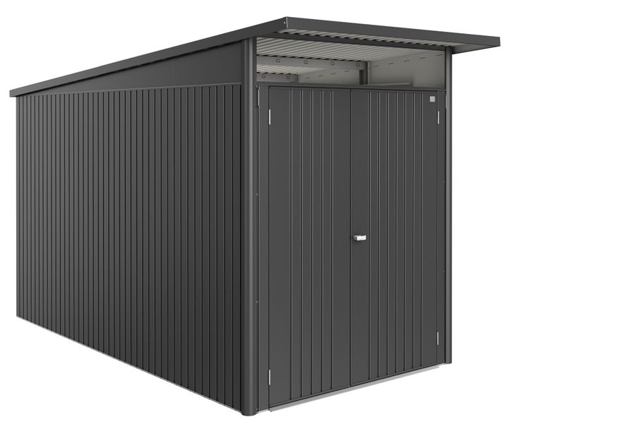 Biohort Berging AvantGarde ECO Gr. A4 donkergrijs-metallic Dubbele Deur smal Foto van Biohort Berging AvantGarde ECO Gr. A4 donkergrijs-metallic Dubbele Deur smal