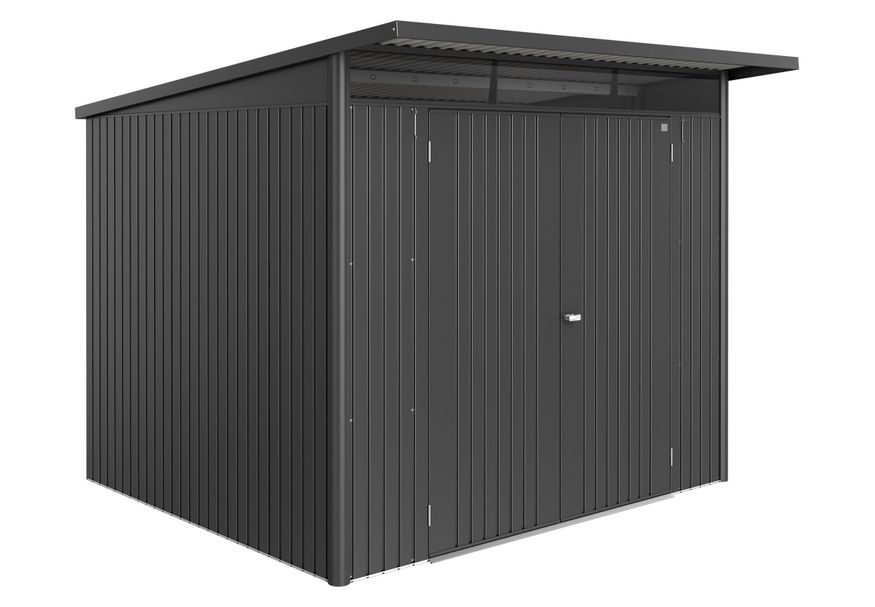 Biohort Berging AvantGarde ECO Gr. A6 donkergrijs-metallic Dubbele Deur Foto van Biohort Berging AvantGarde ECO Gr. A6 donkergrijs-metallic Dubbele Deur