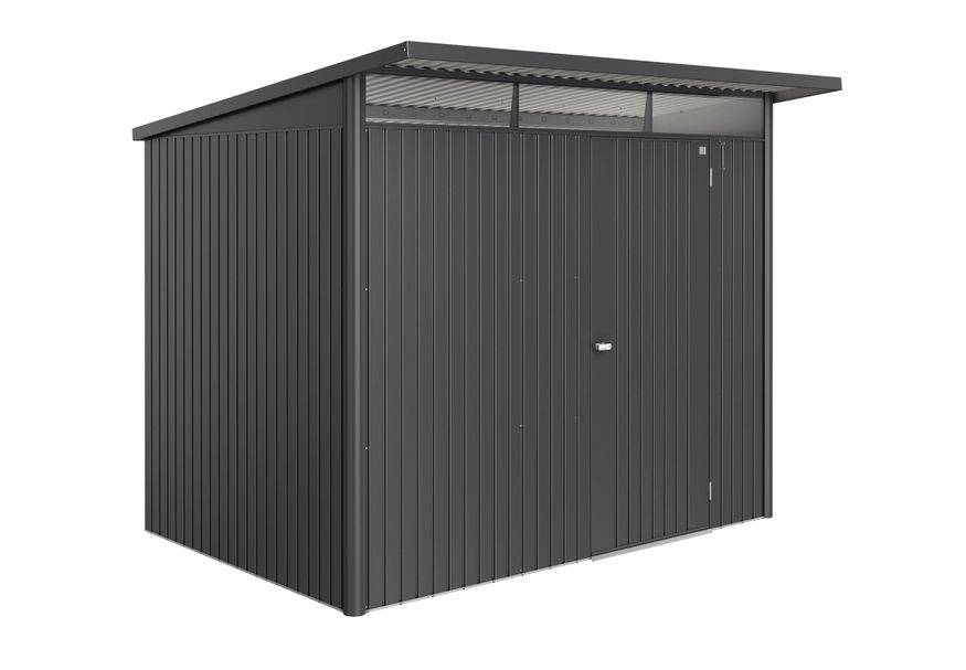 Biohort Berging AvantGarde ECO Gr. A5 donkergrijs-metallic Standaard deur Foto van Biohort Berging AvantGarde ECO Gr. A5 donkergrijs-metallic Standaard deur