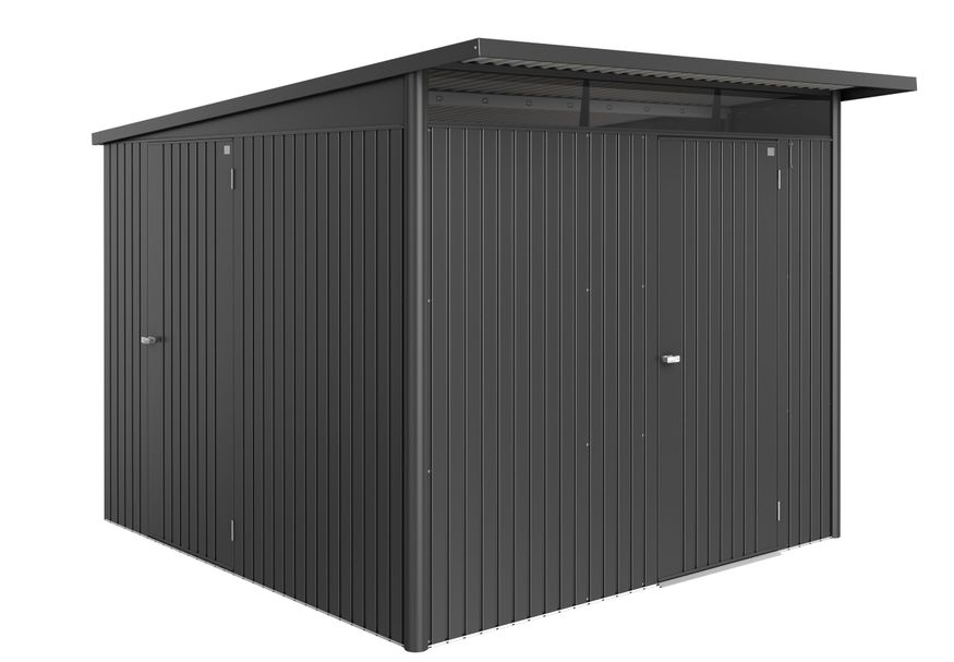 Biohort Berging AvantGarde ECO Gr. A7 donkergrijs-metallic Standaard deur Foto van Biohort Berging AvantGarde ECO Gr. A7 donkergrijs-metallic Standaard deur