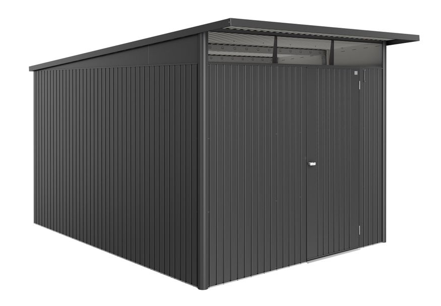 Biohort Berging AvantGarde ECO Gr. A8 donkergrijs -metallic Standaard deur Foto van Biohort Berging AvantGarde ECO Gr. A8 donkergrijs -metallic Standaard deur