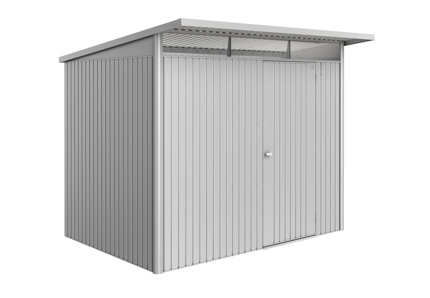 Biohort Berging AvantGarde ECO Gr. A5 zilver -metallic met standaard deur Foto van Biohort Berging AvantGarde ECO Gr. A5 zilver -metallic met standaard deur