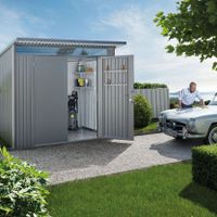 Foto van Biohort AvantGarde A8 metalen tuinhuis dubbele deur