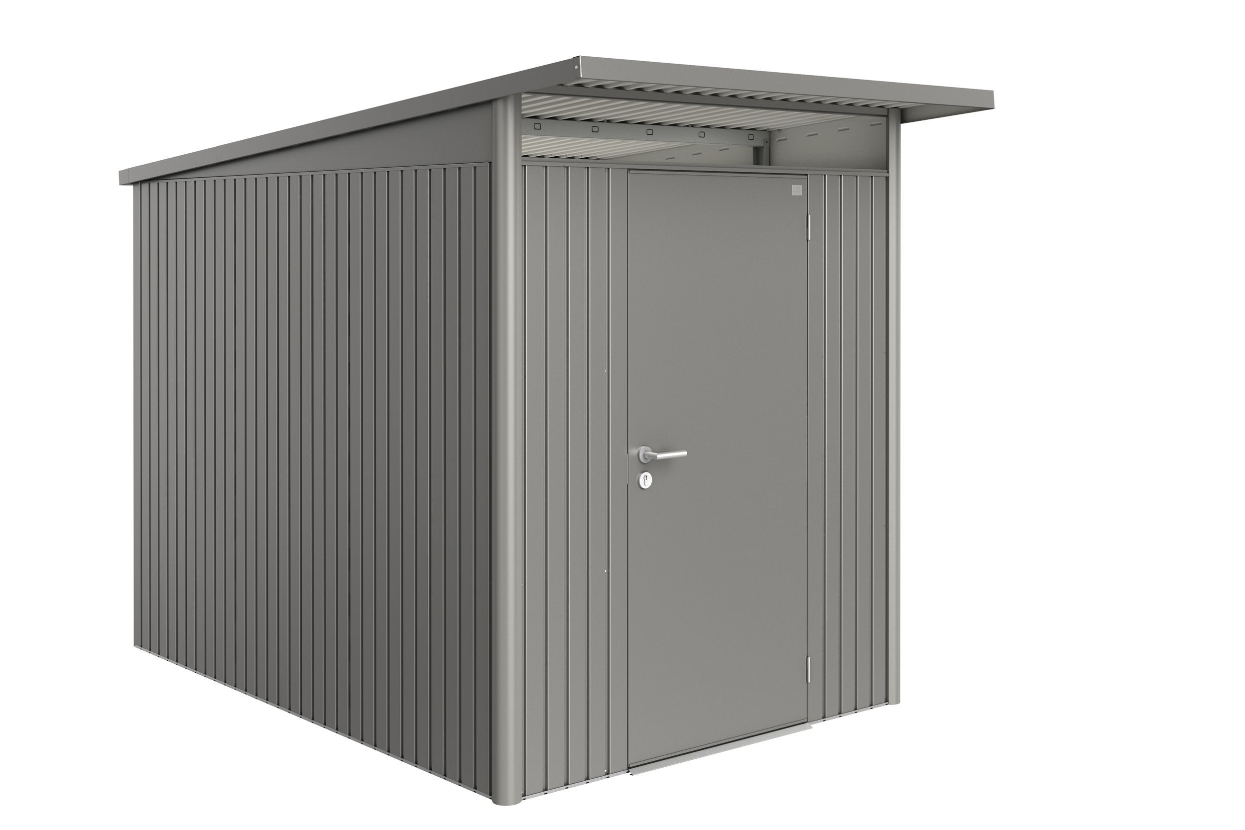 Foto van Biohort AvantGrande A3 metalen tuinhuis enkele deur