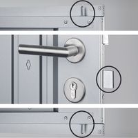 Foto van Biohort AvantGarde A4 metalen tuinhuis dubbele deur
