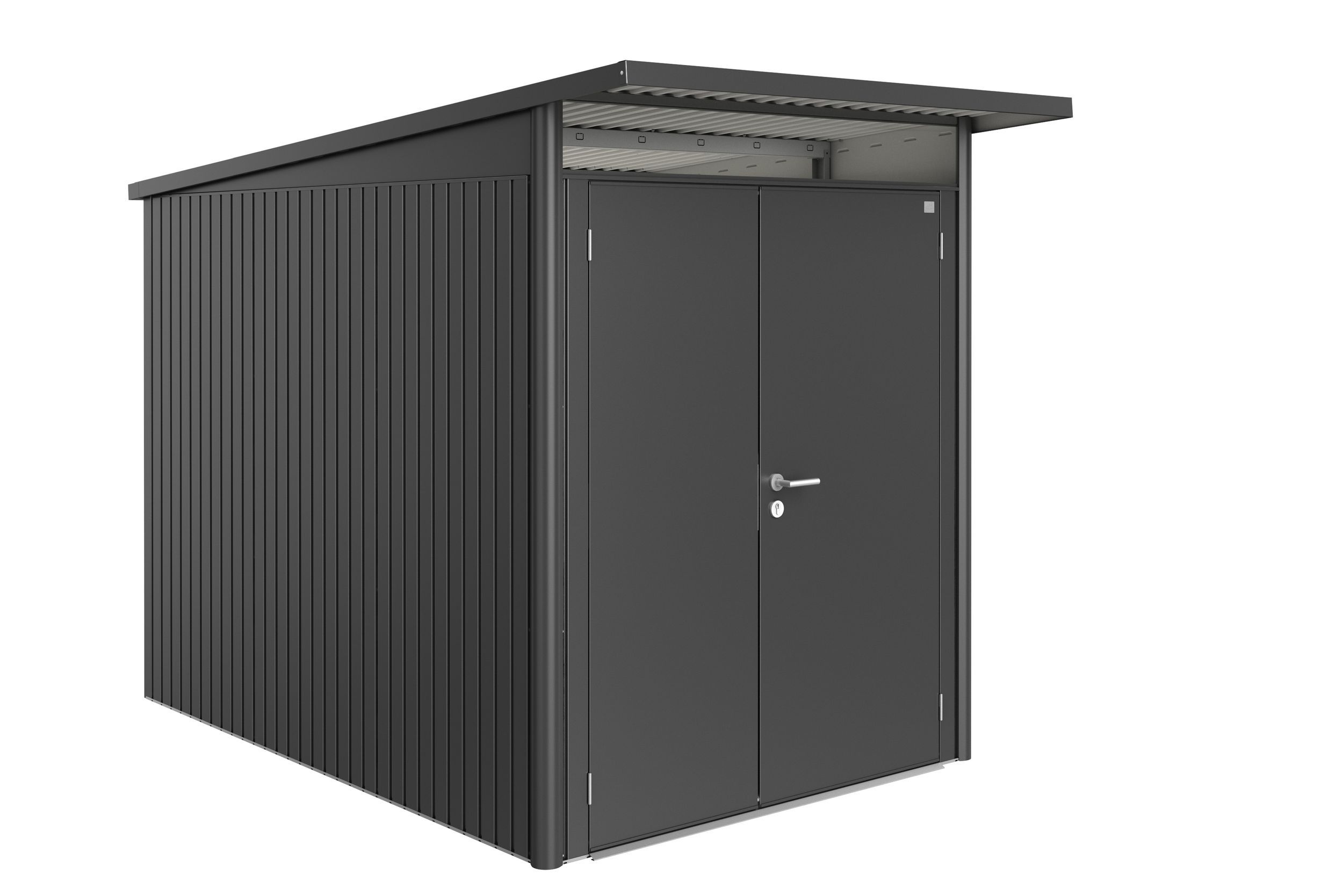 Foto van Biohort AvantGrande A3 metalen tuinhuis dubbele deur