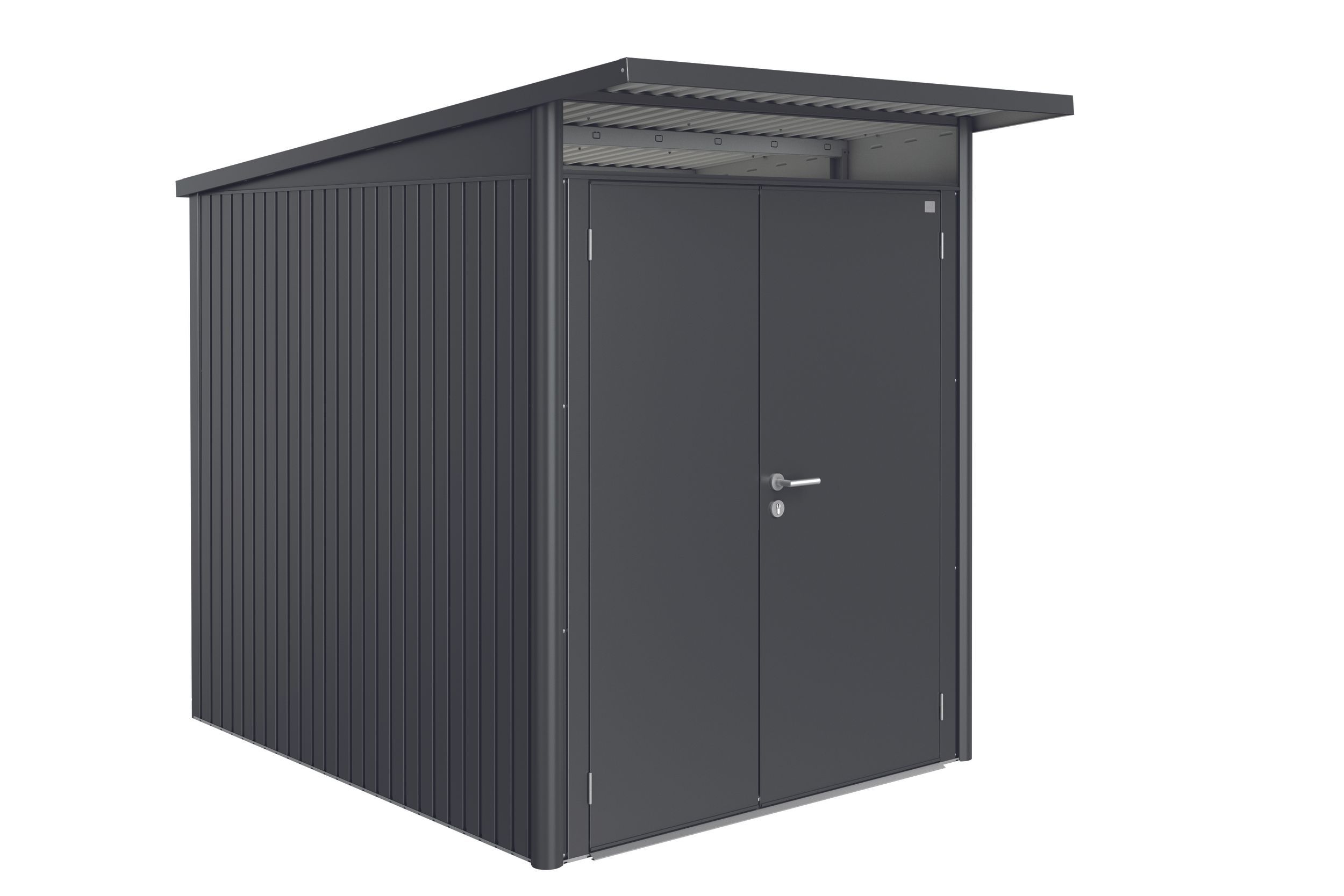 Foto van Biohort AvantGarde A2 metalen tuinhuis dubbele deur