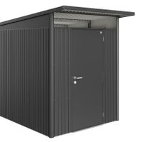Foto van Biohort AvantGarde A4 metalen tuinhuis enkele deur