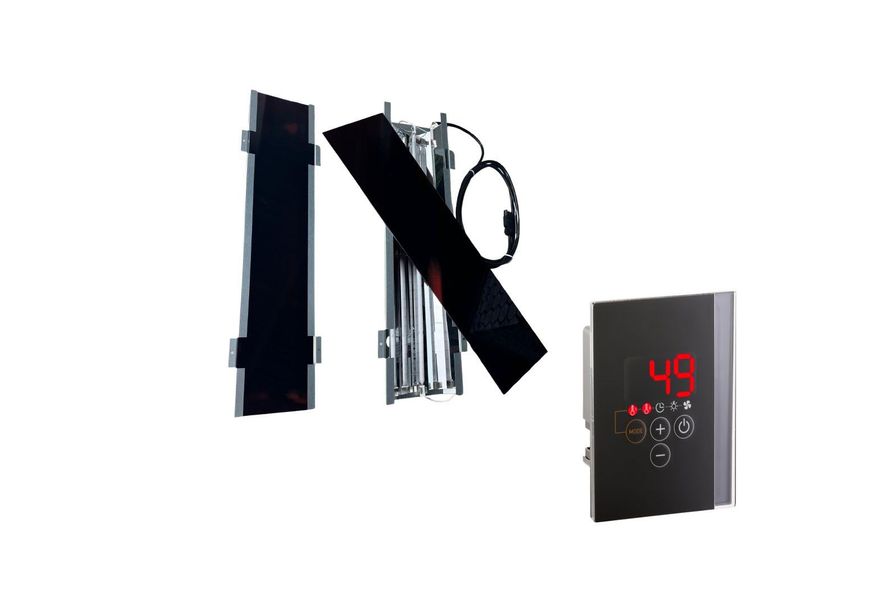 Foto van Azalp infraroodstraler set - 750W - 2 stuks - Luxe besturing