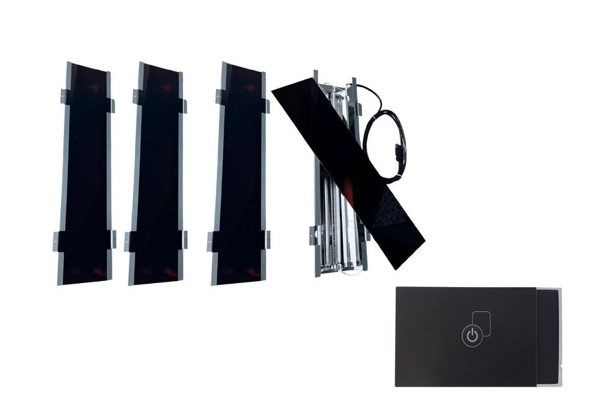 Foto van Azalp infraroodstraler set - 500W - 4 stuks - Basic besturing