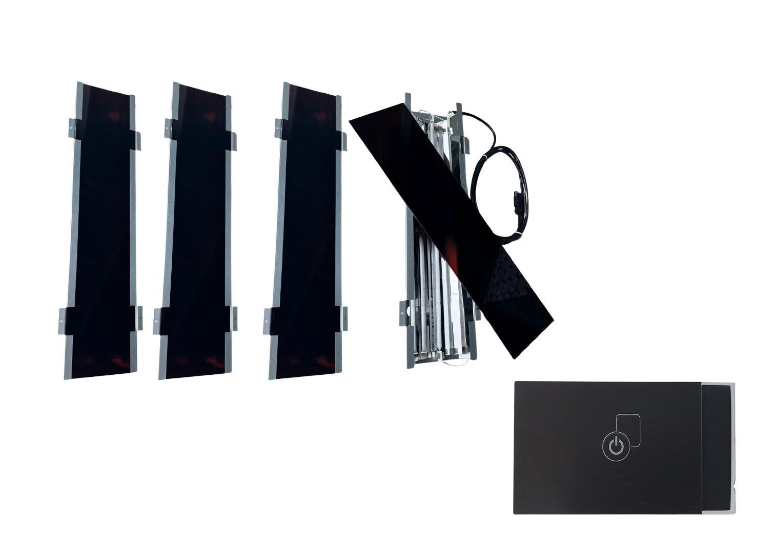 Foto van Azalp infraroodstraler set 500W - 4 stuks met Basic besturing