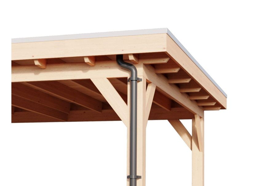 Foto van Afvoerset hemelafvoer enkel pvc - antraciet