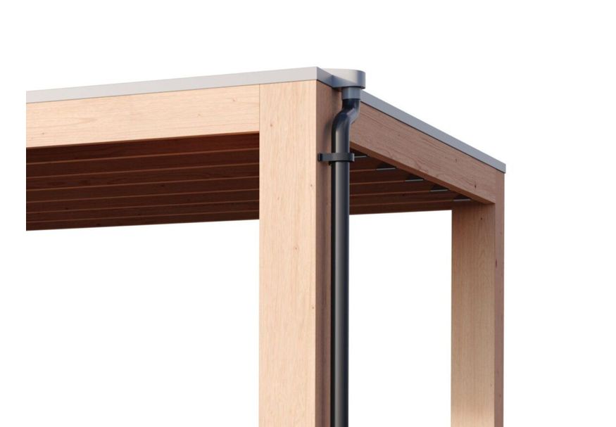 Afvoerset dakdoorvoer enkel pvc - Antraciet Foto van Afvoerset dakdoorvoer enkel pvc - Antraciet