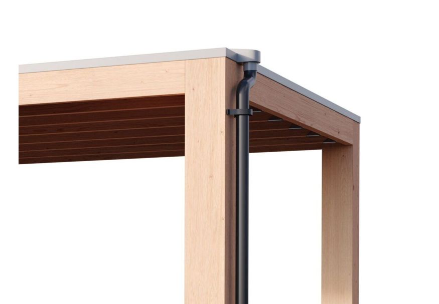 Foto van Afvoerset dakdoorvoer dubbel pvc - antraciet