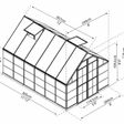 Foto van Palram – Canopia Balance Hybrid 8X12 - Zilver